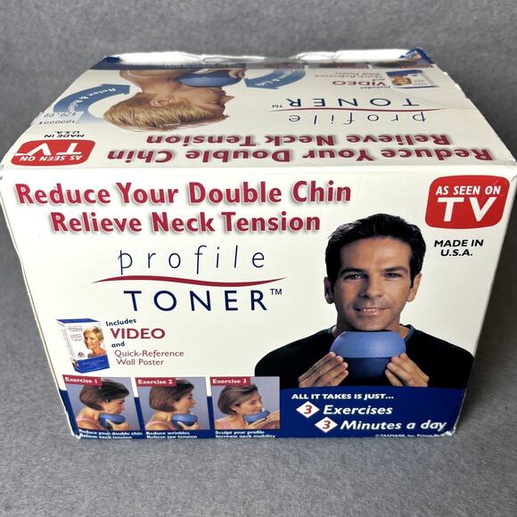 Profile Toner Face Neck Exerciser As Seen On TV VHS Anti Aging NEW Open Box - Picture 3 of 4